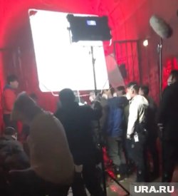 На съемочной площадке в Китае 