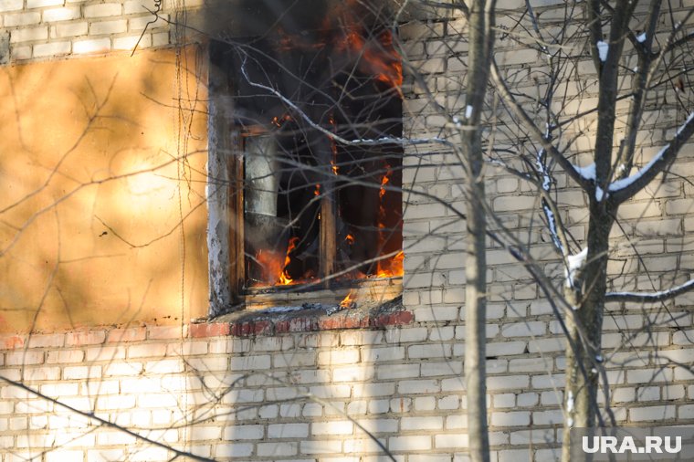 Соседи вовремя почувствовали дым и вызвали пожарных