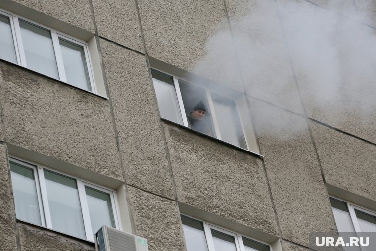 Пожар произошел на третьем этаже дома
