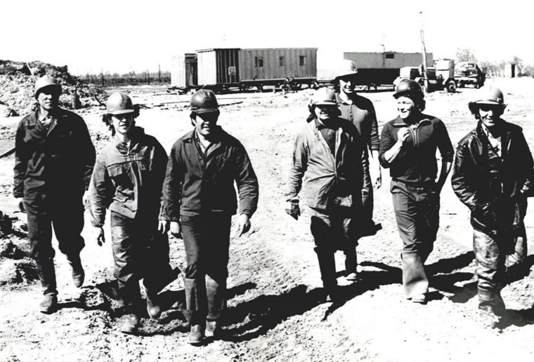Бригада Семена Урусова, добывшая первую нефть Шаима, 1961 год
