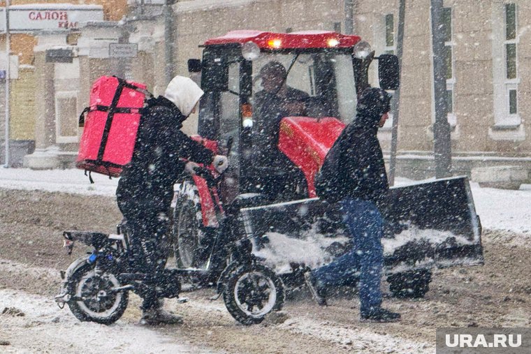 Снег ожидается в городе