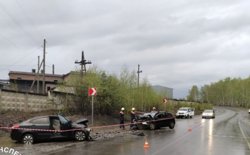 Нарушитель выехал на встречную полосу под запрещающий знак