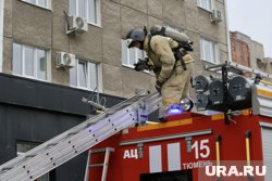 В Кургане произошел пожар на третьем этаже дома в шестом микрорайоне Заозерного