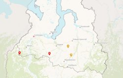 Карта природных (лесных) пожаров в ЯНАО на 30 июня 2025 года 