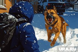 Собака напала на ребенка на улице 