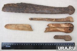 Выбивалки для снега найденые при раскопках городища Бухта Находка