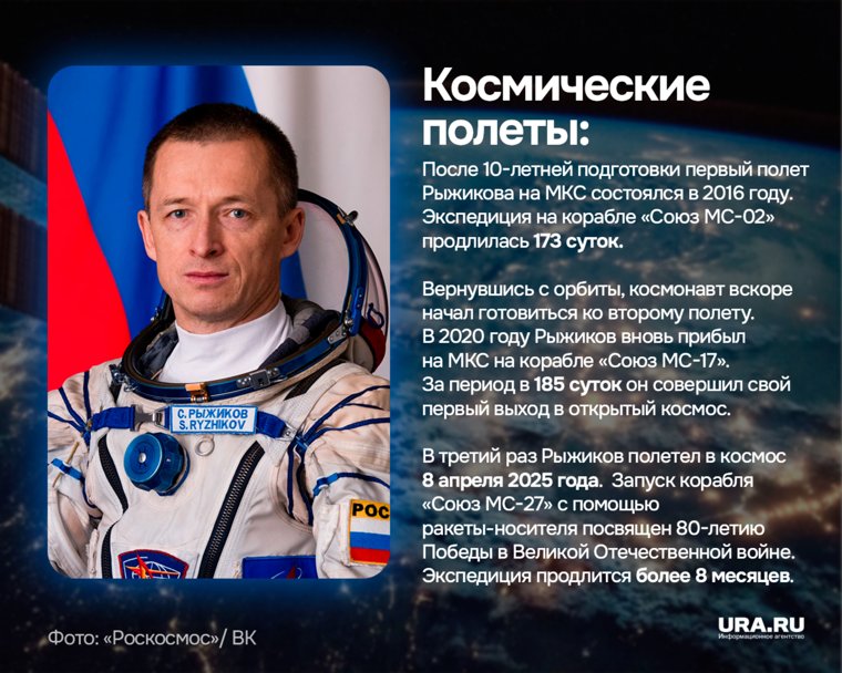 Перед третьим полетом на МКС космонавт успел жениться и побывать в Нижневартовске