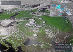Спутники засняли циклон, обрушившийся на Москву