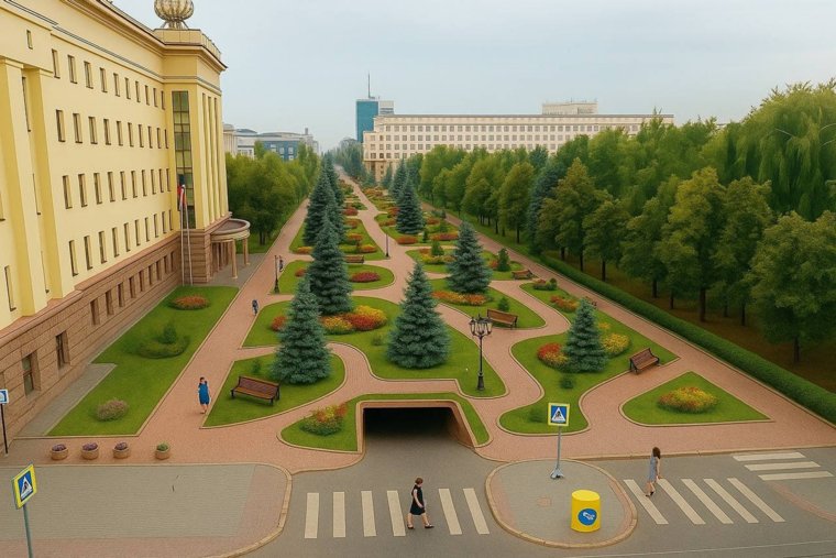 Если убрать машины под землю, здесь можно будет гулять