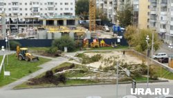 Работу ведутся рядом со стройкой