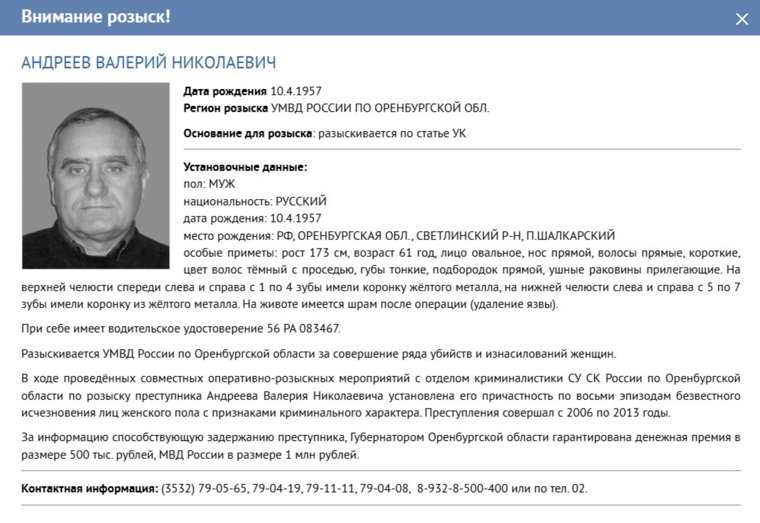Карточка Валерия Андреева