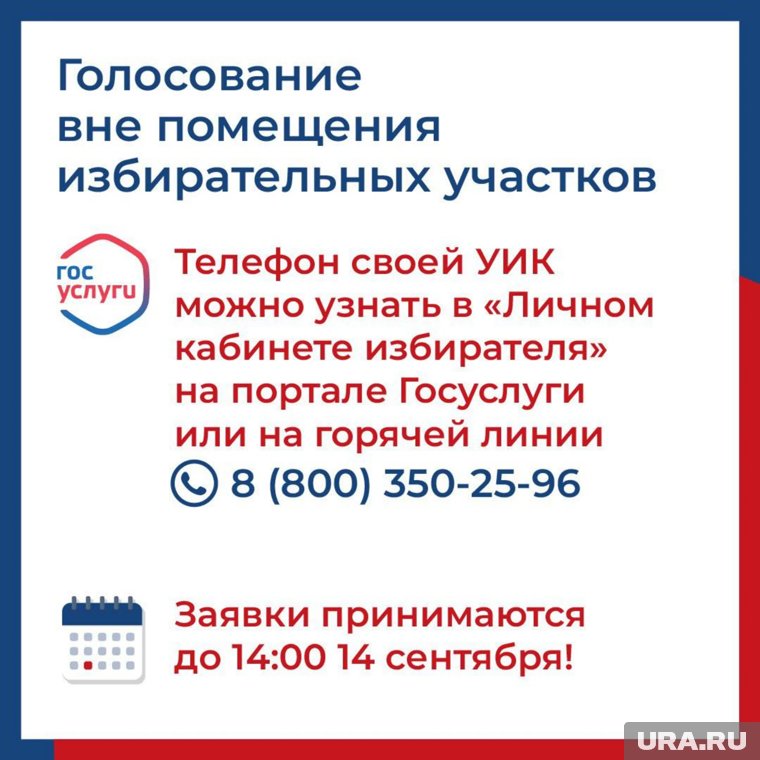 Для участия в голосовании вне избирательного участка необходимо связаться с горячей линией