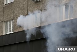 Пожар произошел в десятиэтажном жилом здании