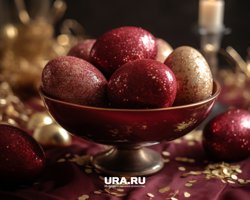 С помощью вина яйца становятся блестящими