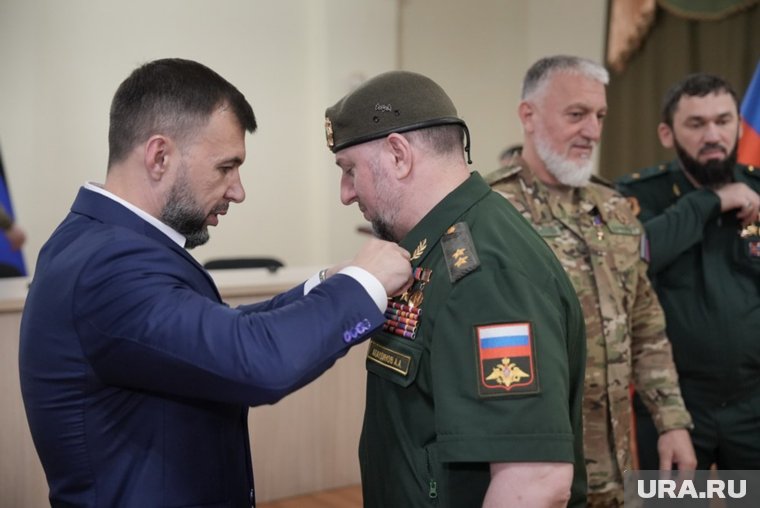 Пушилин наградил Алаудинова за поддержку Донбасса на фронте и в тылу