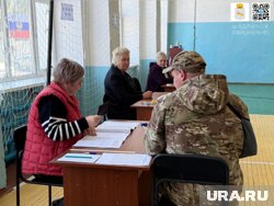 Участник СВО проголосовал в Шадринске
