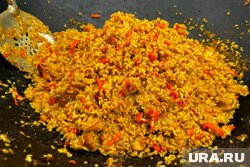 Плов получается рассыпчатым и ароматным