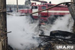 Пожар произошел в здании лесопильного цеха