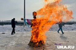 Чучело сожгли на 250 километре трассы «Иртыш» в Курганской области