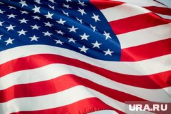Флаг США на параде был