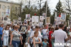 Жители Курганской области собрались на шествие «Бессмертного полка»