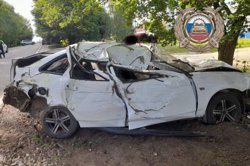 В селе Саратова школьник врезался в дерево, а после погиб