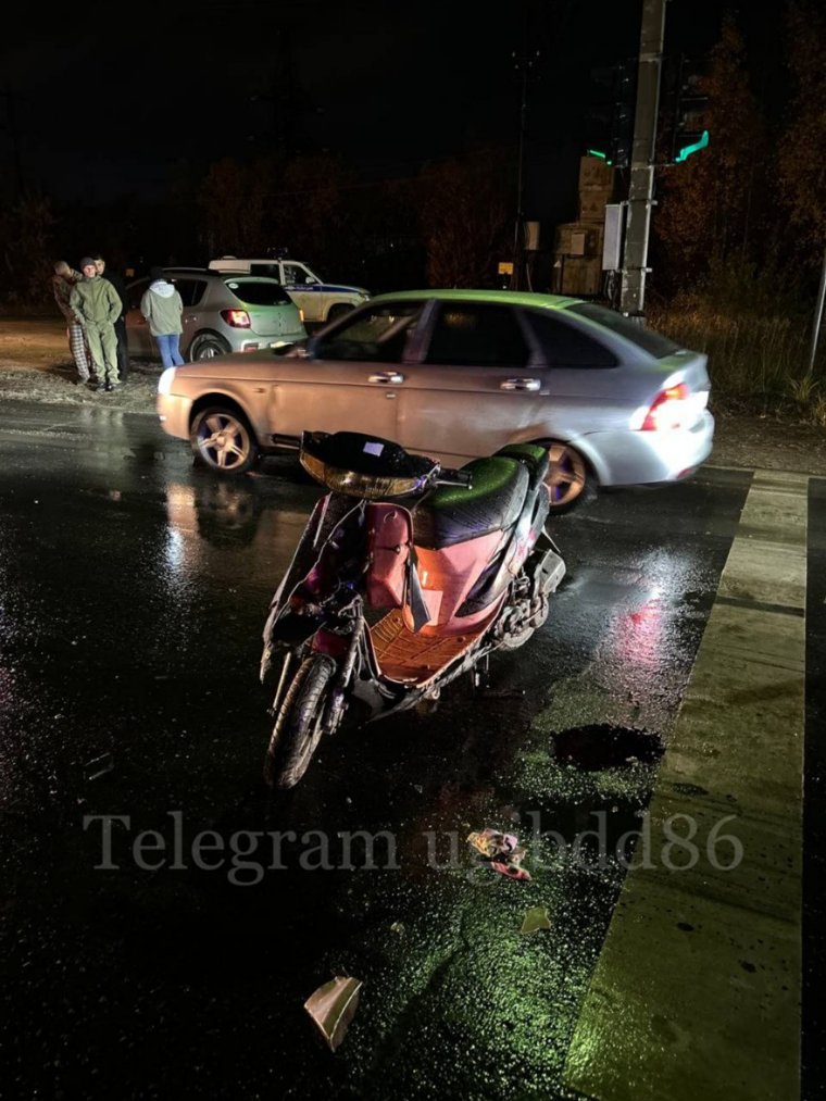 Водитель мопеда в результате ДТП скончался до приезда скорой помощи