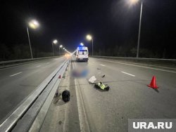 Водитель мотоцикла погиб до приезда скорой помощи