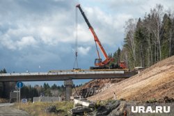 На трассе М-12 в Пермском крае смонтированы пролетные строения четырех мостов