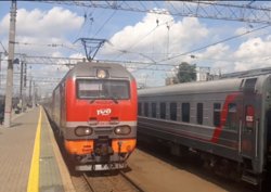 Первый пассажирский вагон из Пхеньяна встречали на Ярославском вокзале