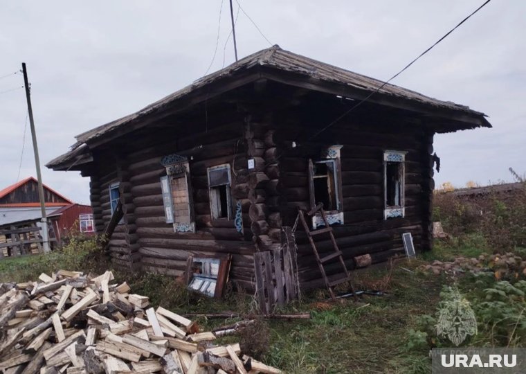 Пожар произошел в деревне Луговая