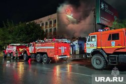 Пожар произошел ночью