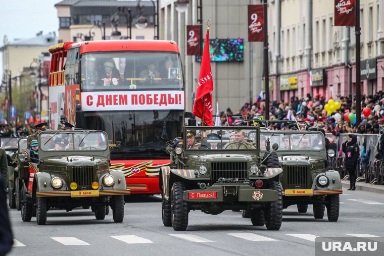 Парад Победы пройдет на центральной ул. Республики Тюмени (архивное фото)