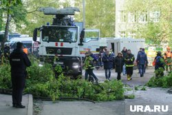 Пожар начался после падения БПЛА в Московской области