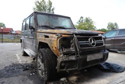 Авто подожгли в поселке Котовского
