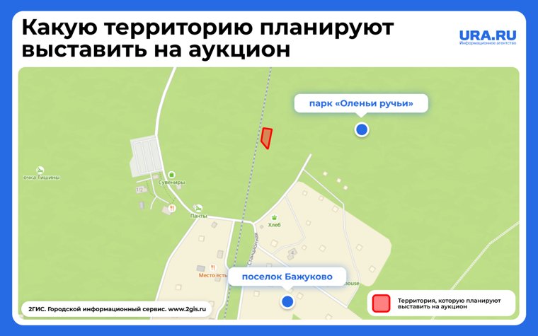 На аукцион попадут два участка по тысяче квадратных метров каждый