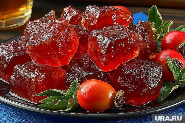 Из шиповника можно приготовить вкусный мармелад