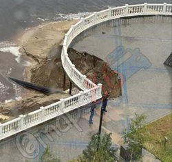 Затопленная набережная в ЖК «Георгиевский»