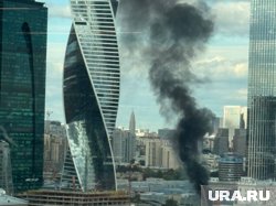 Очевидцы отмечают дым в районе «Москва Сити»
