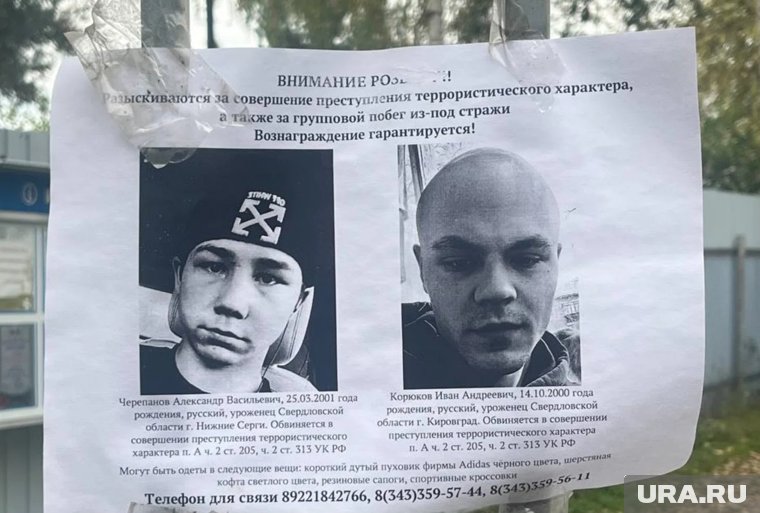Ориентировка на беглецов