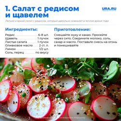Этот салат — легкий, с ярким вкусом и идеален для весны URA.RU