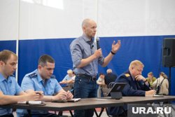 Встреча Трапезникова с жителями Тарко-Сале во время паводка 