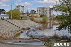 Уровень воды в курганском Тоболе вырос еще на два сантиметра