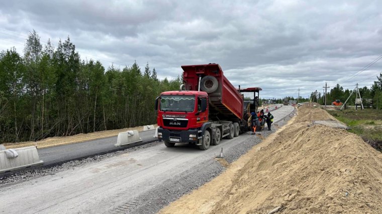 На некоторых отрезках подрядчик приступил к устройству нового основания