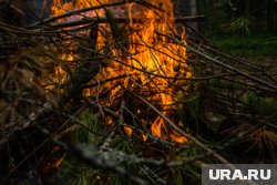 Мальчик пытался перепрыгнуть костер, но оступился