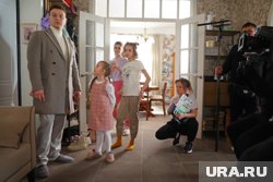 Филипп Бледный на съемках сериала «Папины дочки. Новые»