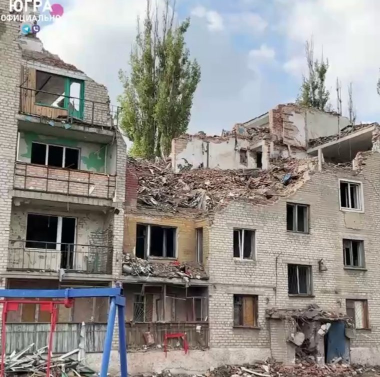 Так дом выглядел после обстрелов