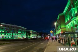 Многие дома в центре города уже имеют архитектурную подсветку
