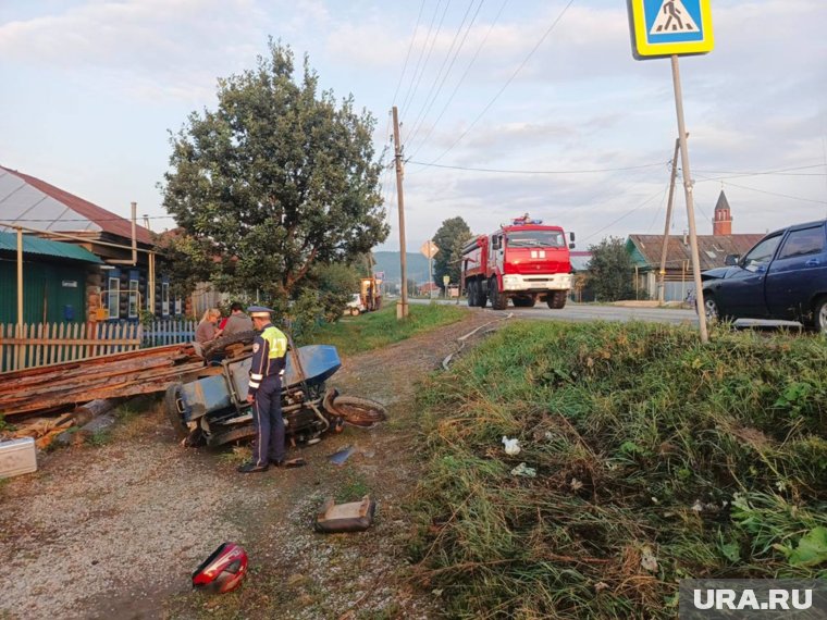 Кадры с места аварии