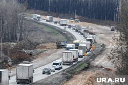 Пробка произошла из-за аварии (архивное фото)
